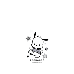 Galaxy S25 Clear  帕恰狗 POCHACCO 簡約黑灰白