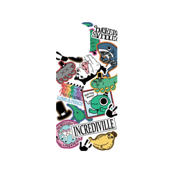 犀牛盾Clear Case防摔背蓋手機殼 - iPhone 16 Pro Max - 【聯名設計款】 - 怪奇事物所 Incrediville - 怪奇貼紙簿