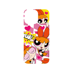 犀牛盾SolidSuit（相機按鈕）手機殼 - iPhone 16 Pro Max - 【聯名設計款】 - The Powerpuff Girls - 花花 - 可愛格紋款