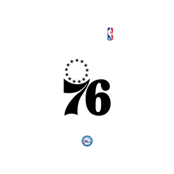 iPhone XS Mod NX Backplate  NBA B&W-費城76人 Philadelphia 76ers B&W