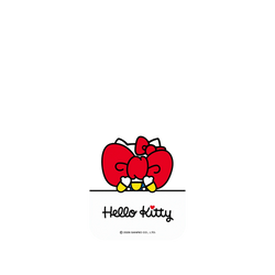iPhone 17 Clear Case（相機按鈕）  Hello Kitty 遮臉系列-大大蝴蝶結