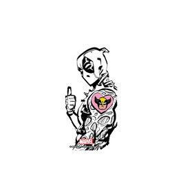 犀牛盾Clear Case防摔背蓋手機殼 - iPhone 15 - 【聯名設計款】 - 迪士尼-漫威 Marvel - 死侍與金鋼狼-1