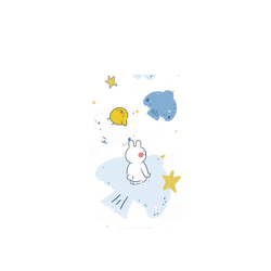 iPhone Air Clear Case（MagSafe 兼容 & 相機按鈕）  懶散兔與啾先生 Fly Freely