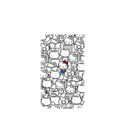 iPhone Air Clear Case（相機按鈕）  Hello Kitty 遮臉系列-猜猜我是誰?