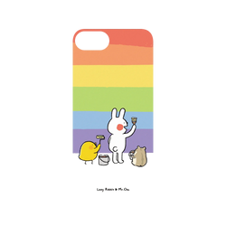 iPhone 7 / 8 / SE / SE2 Mod NX  懶散兔與啾先生 彩虹