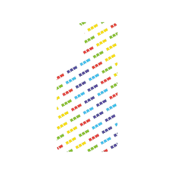 犀牛盾SolidX手機殼 - Samsung Galaxy S26 FE - 【聯名設計款】 - JOCR - Raw Rainbow Pattern Small