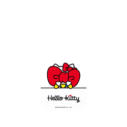 iPhone 15 Plus Clear Case (MagSafe 兼容)  Hello Kitty 遮臉系列-大大蝴蝶結