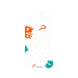 犀牛盾Clear 防摔背蓋手機殼 - iPhone 14 Plus - 【聯名設計款】 - 摩登原始人 The Flintstones - 史酷比一起去冒險