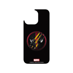 犀牛盾Clear 防摔背蓋手機殼 - iPhone 15 Pro Max - 【聯名設計款】 - 迪士尼-漫威 Marvel - 死侍與金鋼狼-Logo