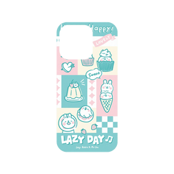 犀牛盾Mod NX (MagSafe 兼容)手機殼 - iPhone 15 Pro - 懶散兔與啾先生 Lazy Rabbit and Mr.Chu - 粉嫩夏日