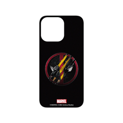 犀牛盾SolidSuit手機殼 - iPhone 14 Pro Max - 【聯名設計款】 - 迪士尼-漫威 Marvel - 死侍與金鋼狼-Logo
