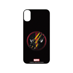 犀牛盾SolidSuit手機殼 - iPhone XR - 【聯名設計款】 - 迪士尼-漫威 Marvel - 死侍與金鋼狼-Logo