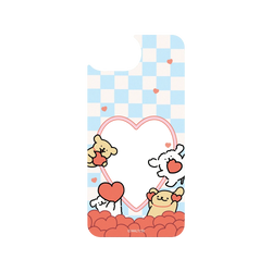 iPhone 17e AirX  線條小狗 愛心棋盤格