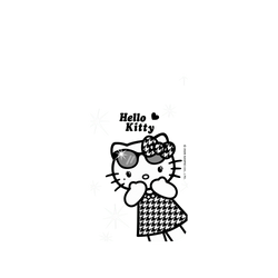 iPhone Air Clear Case（相機按鈕）  Hello Kitty 千鳥格長腿款