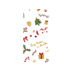 犀牛盾NX系列背板 - iPhone 15 - 【聯名設計款】 - 懶散兔與啾先生 Lazy Rabbit and Mr.Chu - About Christmas