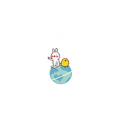 11 吋 iPad Air (M3) iPad Case  懶散兔與啾先生 小宇宙