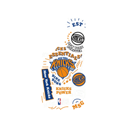 Galaxy S26 Clear Case (MagSafe 兼容)  NBA 塗鴉系列-紐約尼克 New York Knicks - Graffiti