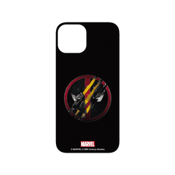 犀牛盾SolidSuit手機殼 - iPhone 14 - 【聯名設計款】 - 迪士尼-漫威 Marvel - 死侍與金鋼狼-Logo