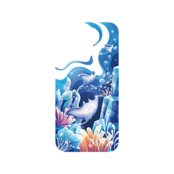 犀牛盾Clear (MagSafe 兼容)防摔背蓋手機殼 - iPhone 13 Pro - 【獨家設計款】 - 海底花花世界（魟魚）