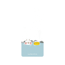 Galaxy A57 Clear  懶散兔與啾先生 泡溫泉