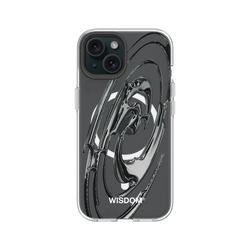 犀牛盾Clear (MagSafe 兼容)防摔背蓋手機殼 - iPhone 15 - 【聯名設計款】 - WISDOM - RIPPLE