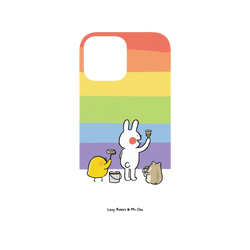 iPhone 13 Pro Max Mod NX (MagSafe 兼容)  懶散兔與啾先生 彩虹