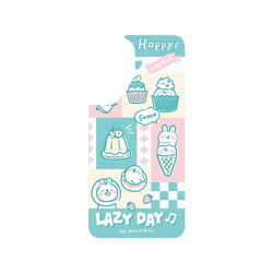Galaxy A57 SolidX  懶散兔與啾先生 粉嫩夏日