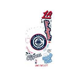 iPhone 13 Pro Clear Case (MagSafe 兼容)  NBA 塗鴉系列-洛杉磯快艇 Los Angeles Clippers - Graffiti
