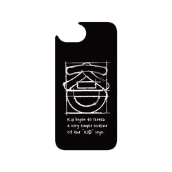 iPhone 16e Clear Case (MagSafe 兼容)  KID KID笑臉-草稿素描款