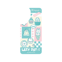 Galaxy A57 Clear  懶散兔與啾先生 粉嫩夏日