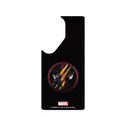 Samsung Galaxy S26 Ultra 犀牛盾AirX聯名設計款防摔背蓋手機殼 迪士尼-漫威 Marvel - 死侍與金鋼狼-Logo