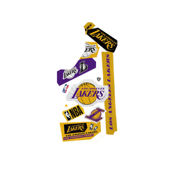 Galaxy S26+ Clear Case (MagSafe 兼容)  NBA 拼貼系列-洛杉磯湖人 L.A. Lakers - Collage