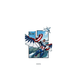 犀牛盾Clear Case防摔背蓋手機殼 - Samsung Galaxy S24 FE - 【聯名設計款】 - 迪士尼-漫威 Marvel - 漫威系列 - 美國隊長 – 盾牌圖案