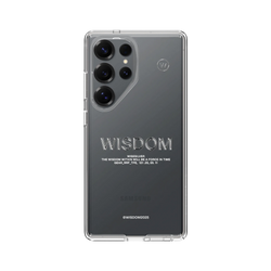 犀牛盾Clear Case防摔背蓋手機殼 - Samsung Galaxy S25 Ultra - 【聯名設計款】 - WISDOM - WISESILVER
