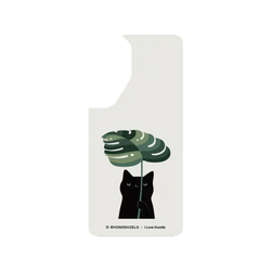 Samsung Galaxy S26 FE 犀牛盾SolidX (MagSafe 兼容)聯名設計款防摔背蓋手機殼 I Love Doodle - Cat and Plant - Umbrella