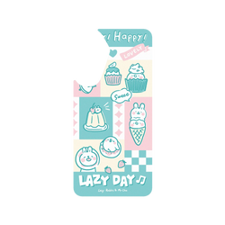 Galaxy A56 Clear  懶散兔與啾先生 粉嫩夏日