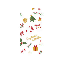 iPhone 16e Clear  懶散兔與啾先生 About Christmas