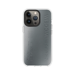 犀牛盾Clear (MagSafe 兼容)防摔背蓋手機殼 - iPhone 13 Pro - 【聯名設計款】 - WISDOM - SILVER TAG
