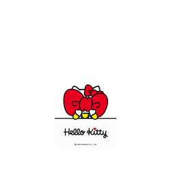 iPhone 17e Clear Case (MagSafe 兼容)  Hello Kitty 遮臉系列-大大蝴蝶結