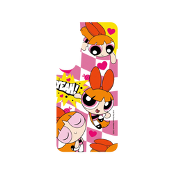 犀牛盾JellyTint 防摔背蓋手機殼 - Samsung Galaxy S25+ - 【聯名設計款】 - The Powerpuff Girls - 花花 - 可愛格紋款