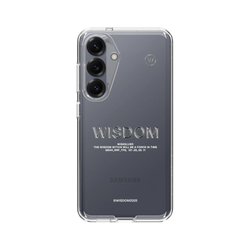 犀牛盾Clear Case防摔背蓋手機殼 - Samsung Galaxy S25 - 【聯名設計款】 - WISDOM - WISESILVER
