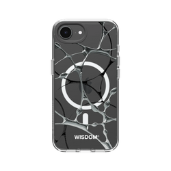 犀牛盾Clear (MagSafe 兼容)防摔背蓋手機殼 - iPhone 16e - 【聯名設計款】 - WISDOM - SILK