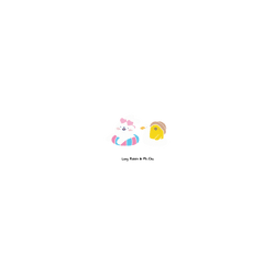 犀牛盾AirPods 4 - 【聯名設計款】 - 懶散兔與啾先生 Lazy Rabbit and Mr.Chu - lazy summer