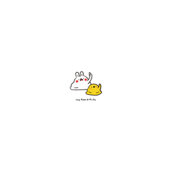 犀牛盾AirPods 4 - 【聯名設計款】 - 懶散兔與啾先生 Lazy Rabbit and Mr.Chu - 一起爛