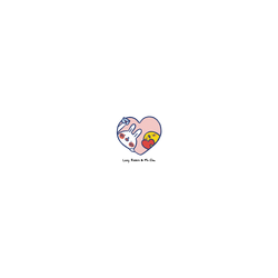 犀牛盾AirPods 4 - 【聯名設計款】 - 懶散兔與啾先生 Lazy Rabbit and Mr.Chu - Love letter