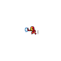 犀牛盾AirPods 4 - 【聯名設計款】 - 迪士尼-漫威 Marvel - 鋼鐵人-像素藝術