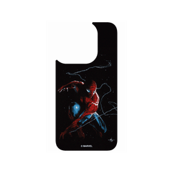 iPhone 15 Pro 犀牛盾AirX聯名設計款防摔背蓋手機殼 迪士尼-漫威 Marvel - 蜘蛛人-準備行動