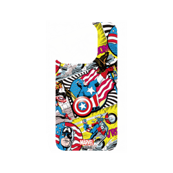 iPhone 15 Pro 犀牛盾AirX聯名設計款防摔背蓋手機殼 迪士尼-漫威 Marvel - 美國隊長-漫畫風格