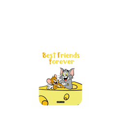 iPhone 15 Pro 犀牛盾AirX聯名設計款防摔背蓋手機殼 湯姆貓與傑利鼠 Tom and Jerry - Best friends