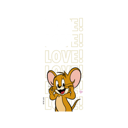 iPhone 15 Pro 犀牛盾AirX聯名設計款防摔背蓋手機殼 湯姆貓與傑利鼠 Tom and Jerry - 傑利鼠愛心